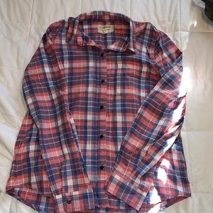 Current/Elliott plaid shirt.
